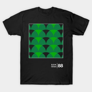 REM Green / Minimalist Graphic Design Fan Artwork T-Shirt